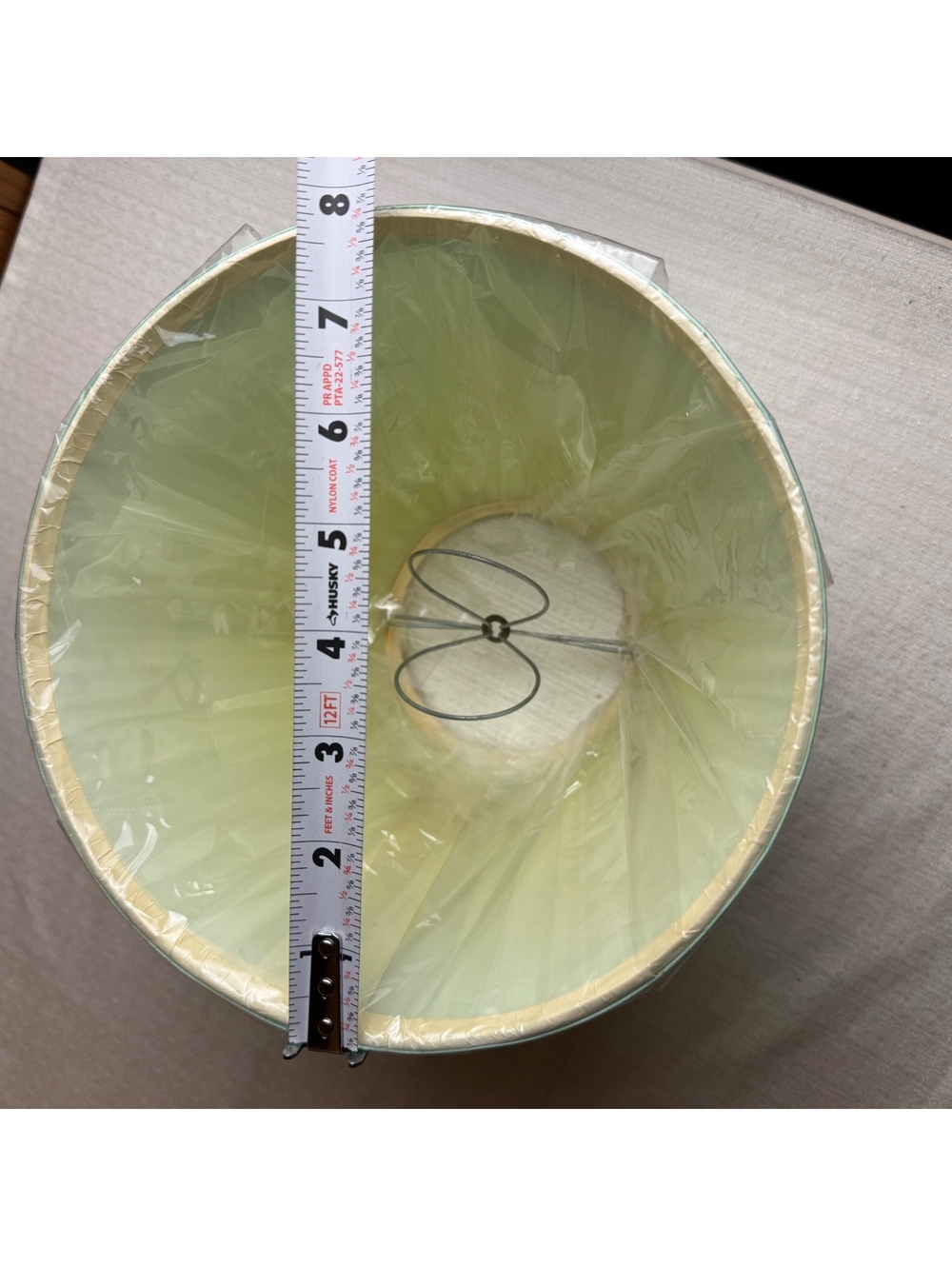 Vintage Mint Green Pleated Lamp Shade 6” Tall New Old Stock Wrapped - Picture 8 of 8
